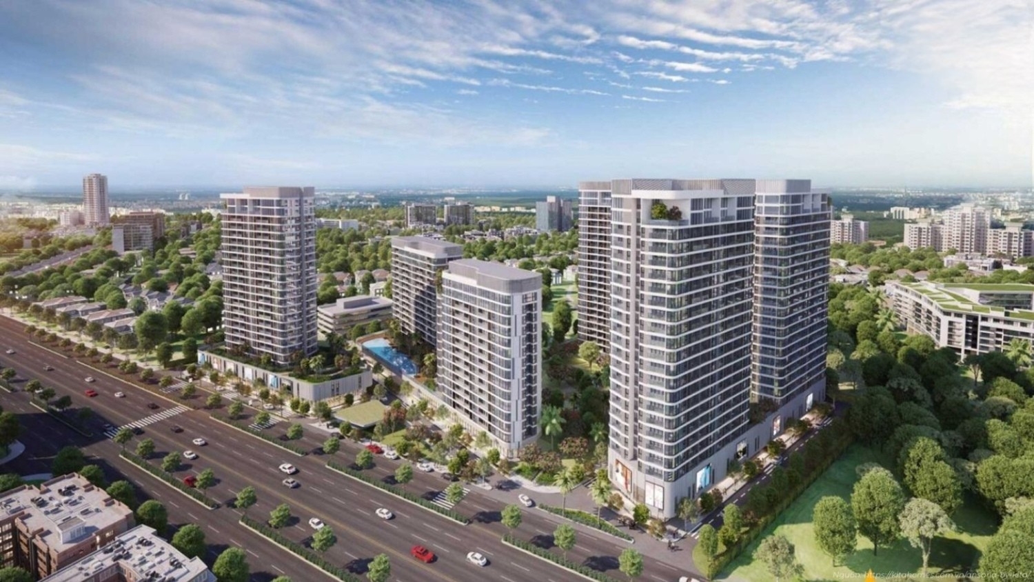 Thiết kế hiện đại của căn hộ Ansana by Kita Group