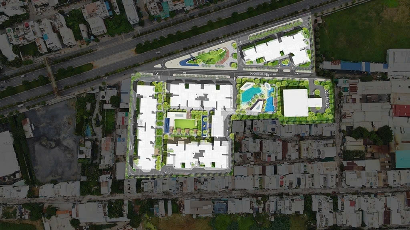 Mặt bằng dự án Ansana by Kita và liên kết vùng khu Tây